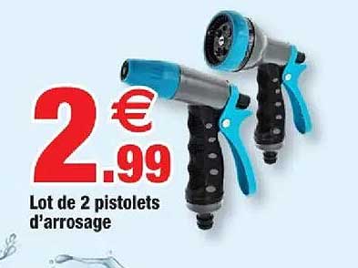 Lot de 2 pistolets d’arrosage