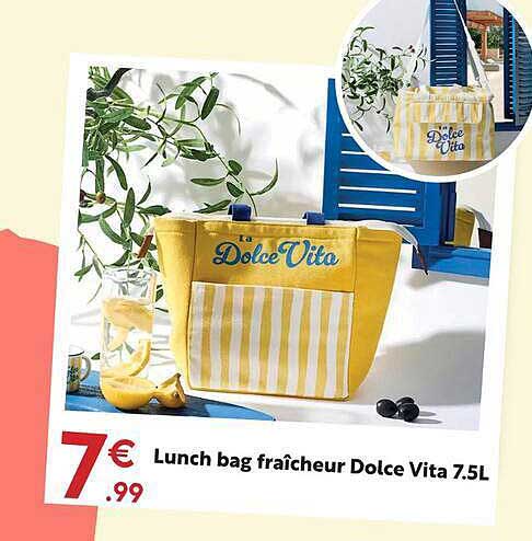 Lunch bag fraîcheur Dolce Vita 7.5L