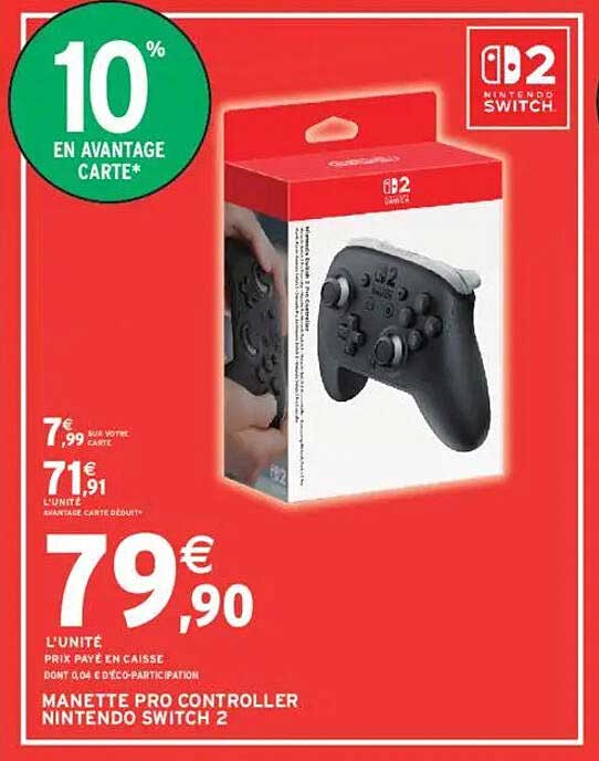 MANETTE PRO CONTROLLER NINTENDO SWITCH 2