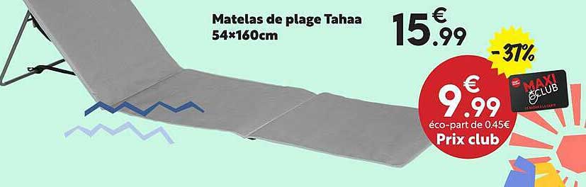 Matelas de plage Tahaa 54*160cm