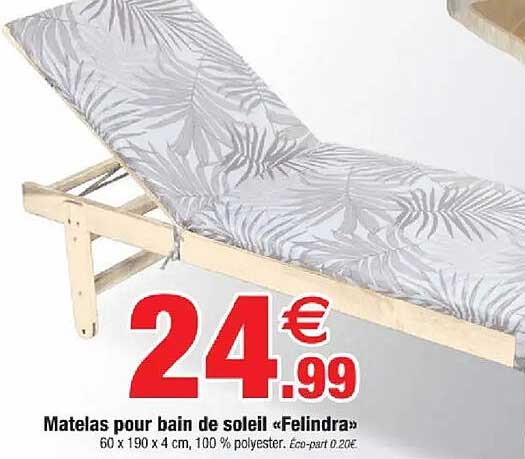 Matelas pour bain de soleil «Felindra»