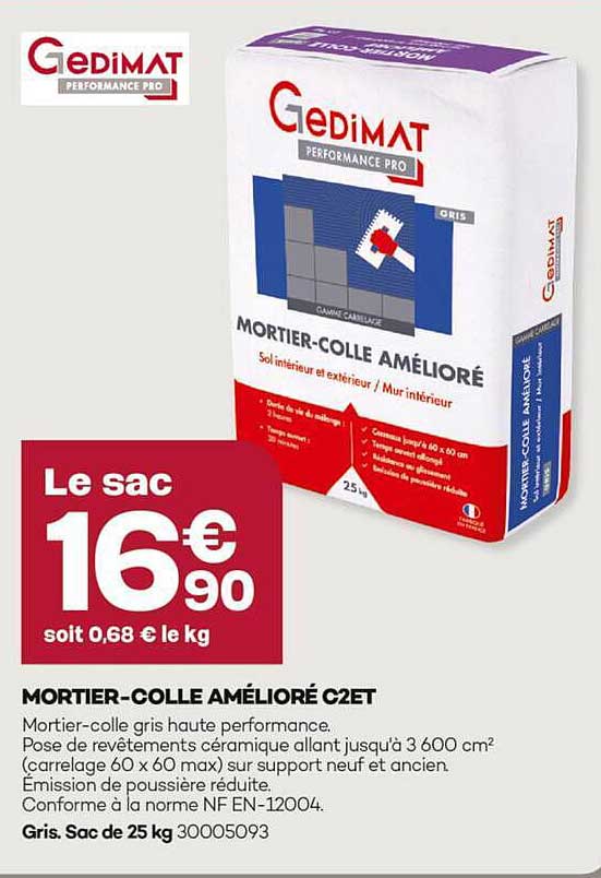 MORTIER-COLLE AMÉLIORÉ C2ET