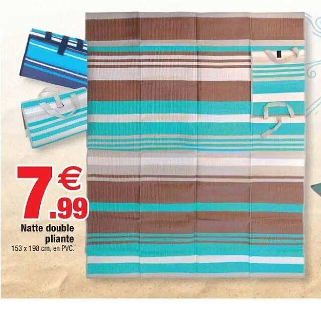 Natte double pliable