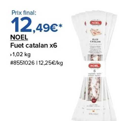 NOEL Fuet catalan x6