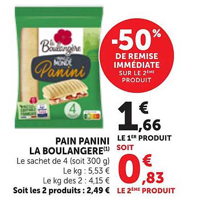 PAIN PANINI LA BOULANGÈRE(1)