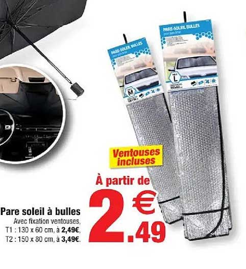 Pare soleil à bulles