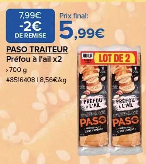 PASO TRAITEUR Préfou à l'ail x2