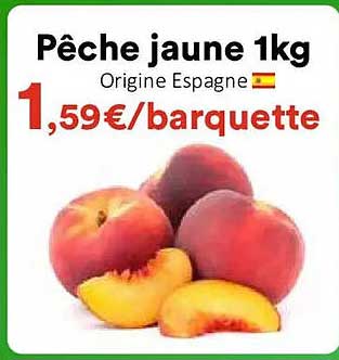 Pêche jaune 1kg
