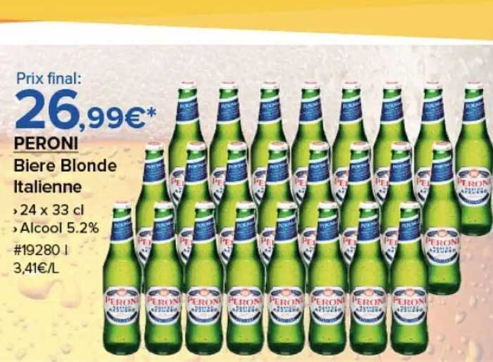 PERONI Bière Blonde Italienne