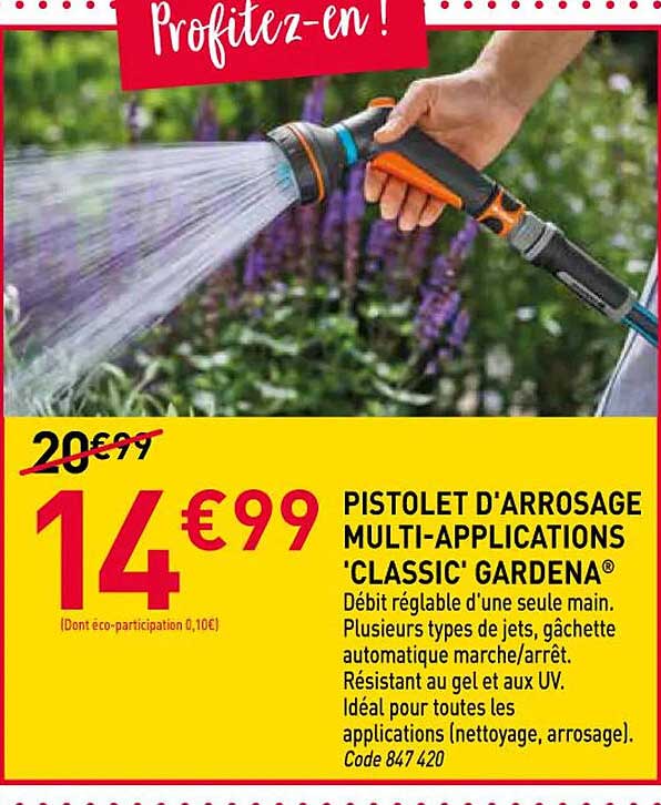 PISTOLET D'ARROSAGE MULTI-APPLICATIONS 'CLASSIC' GARDENA®