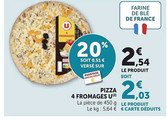 PIZZA 4 FROMAGES U