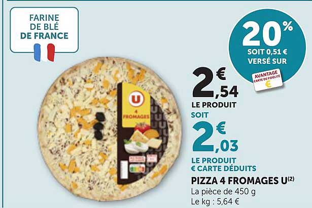 PIZZA 4 FROMAGES U