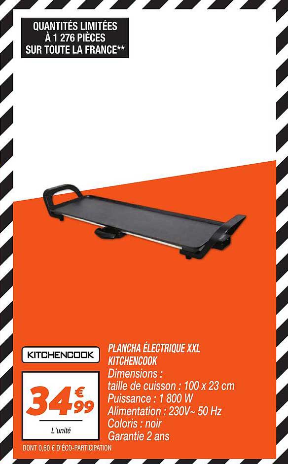 PLANCHA ÉLECTRIQUE XXL KITCHENCOOK