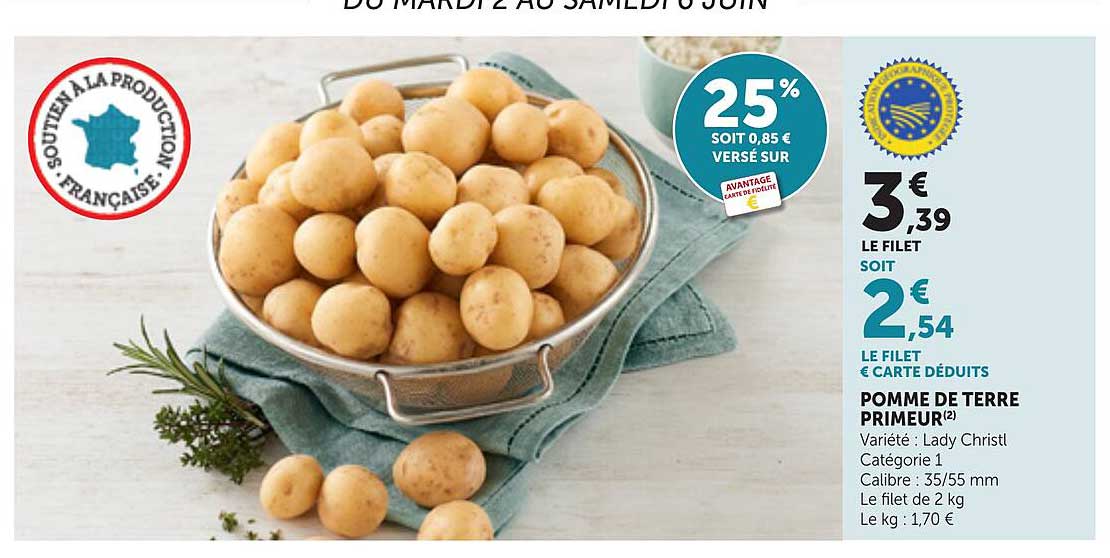 POMME DE TERRE PRIMEUR