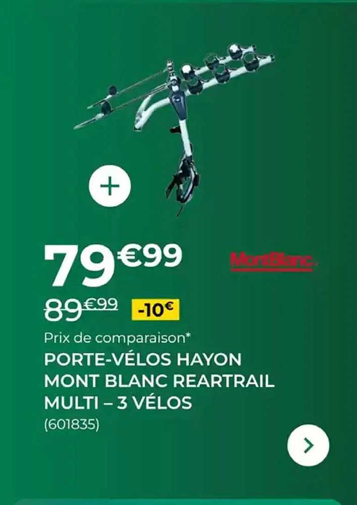 PORTE-VÉLOS HAYON MONT BLANC REARTRAIL MULT – 3 VÉLOS