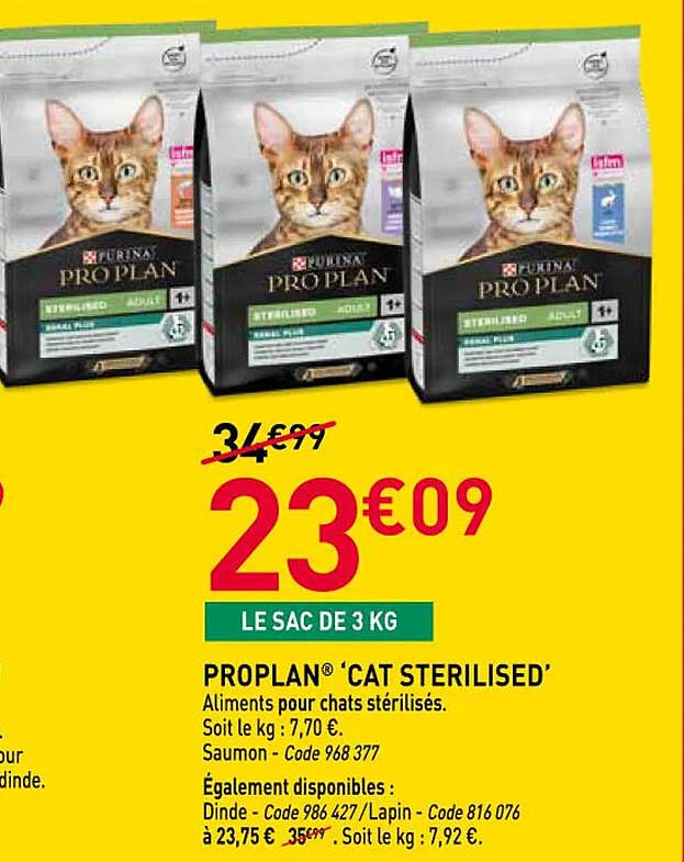 PROPLAN® CAT STERILISED'