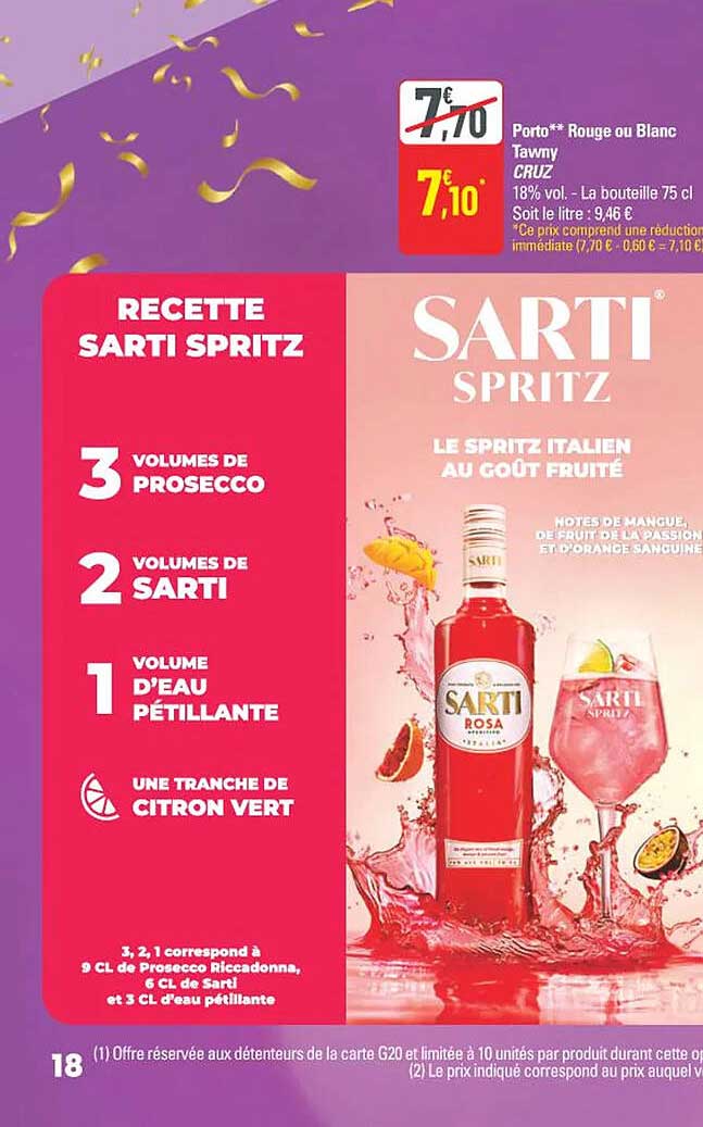 RECETTE SARTI SPRITZ