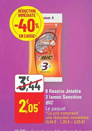 RÉDUCTION IMMÉDIATE -40% EN CAISSE