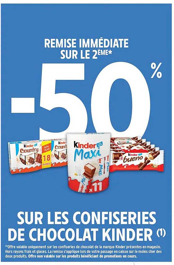 REMISE IMMÉDIATE SUR LE 2ÈME*