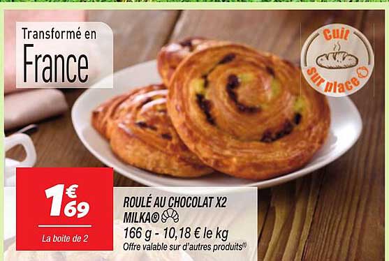 ROULÉ AU CHOCOLAT x2 MILKA®