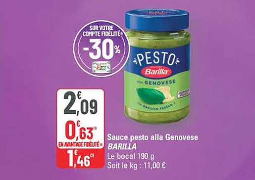 Sauce pesto alla Genovese BARILLA
