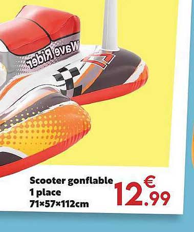 Scooter gonflable 1 place 71×57×112cm