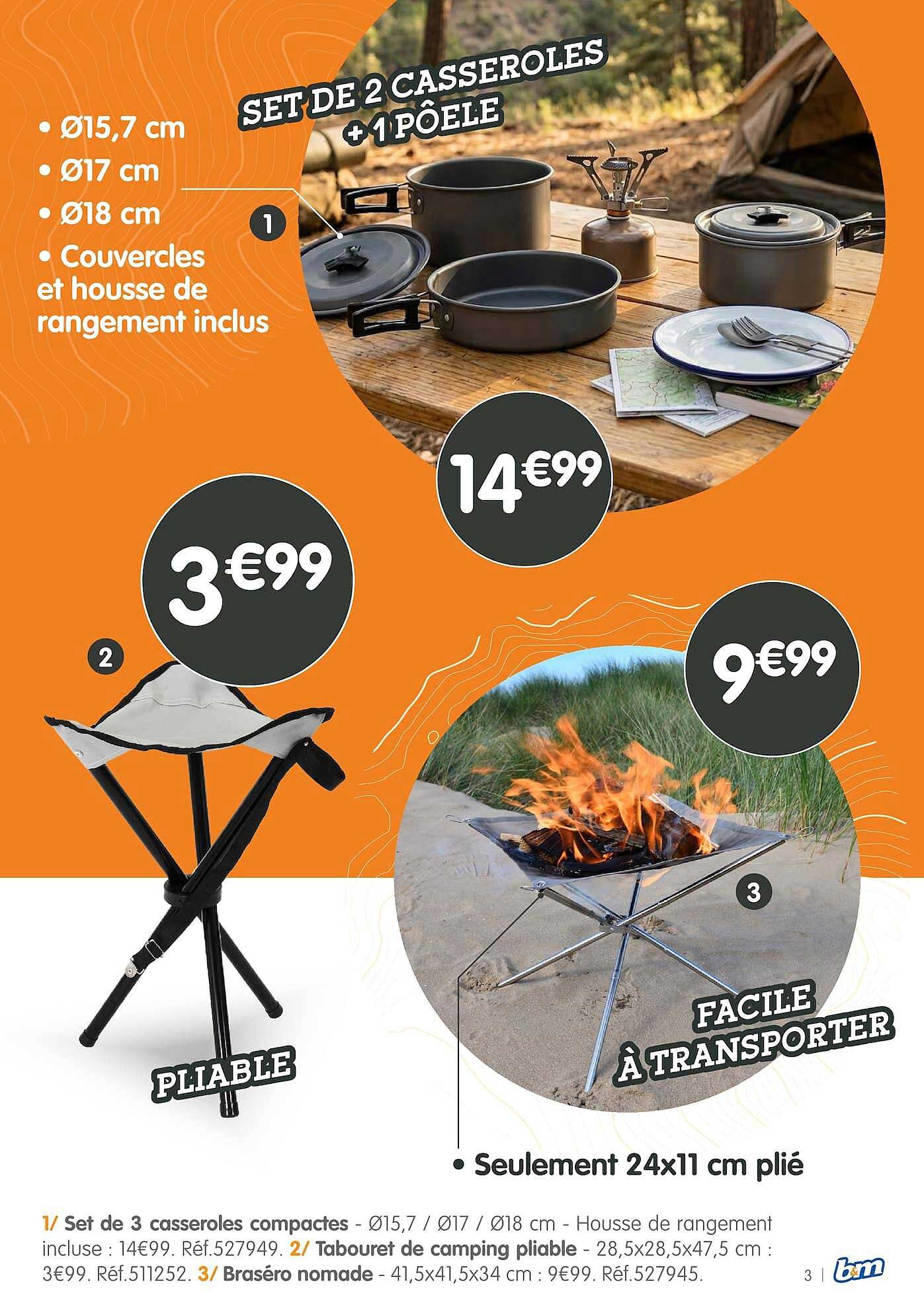 SET DE 2 CASSEROLES +1 POÊLE