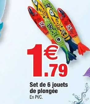 Set de 6 jouets de plongée