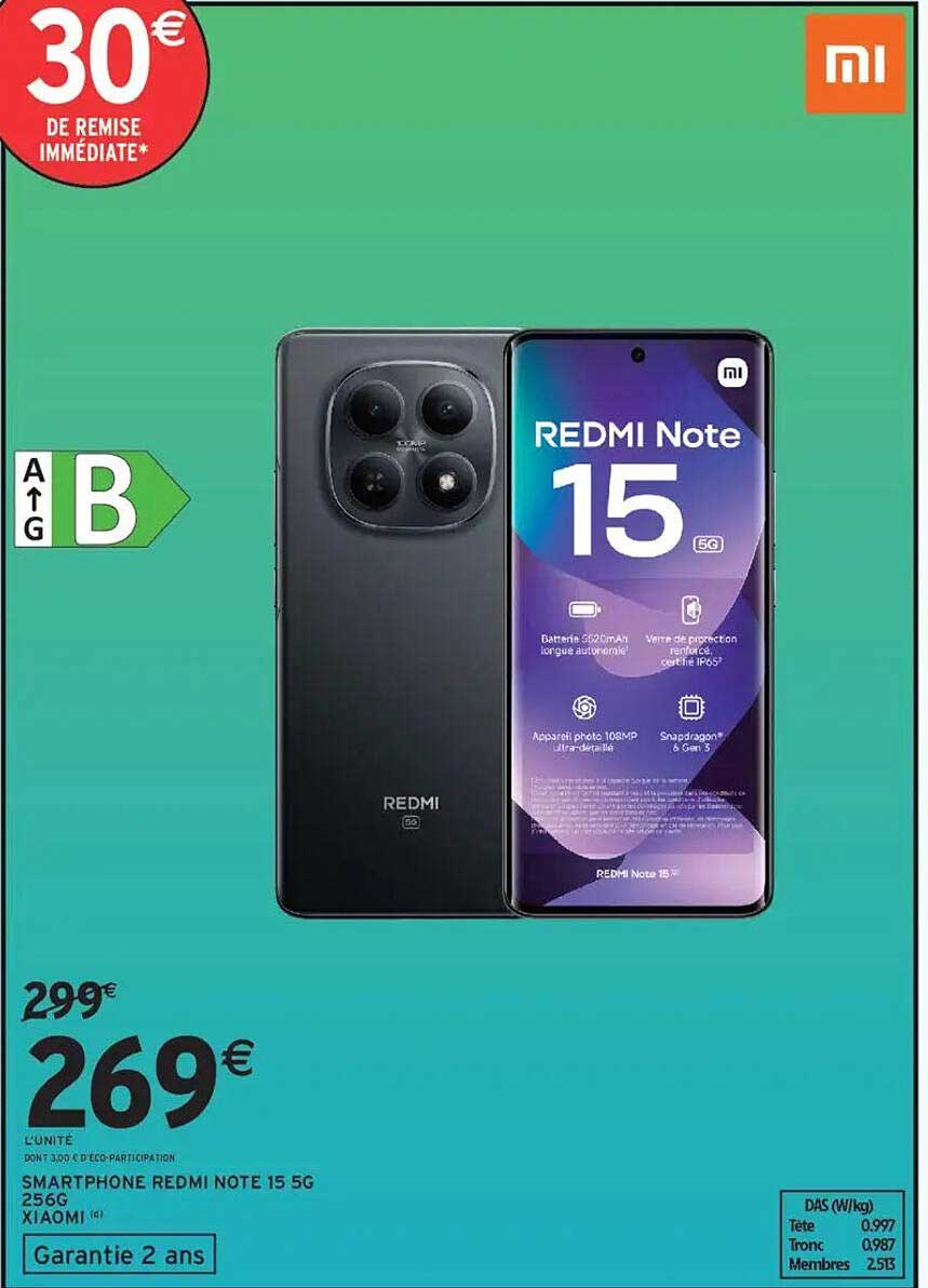 SMARTPHONE REDMI NOTE 15 5G 256G XIAOMI