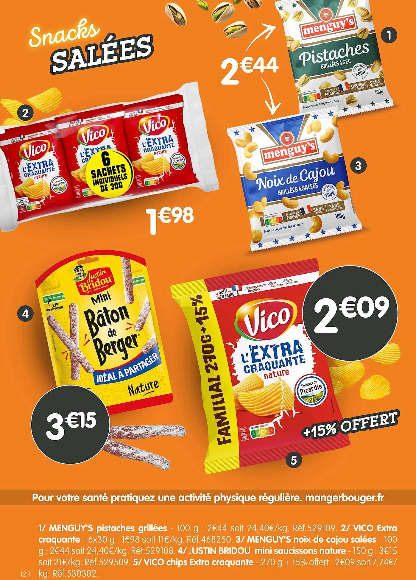 Snacks salées