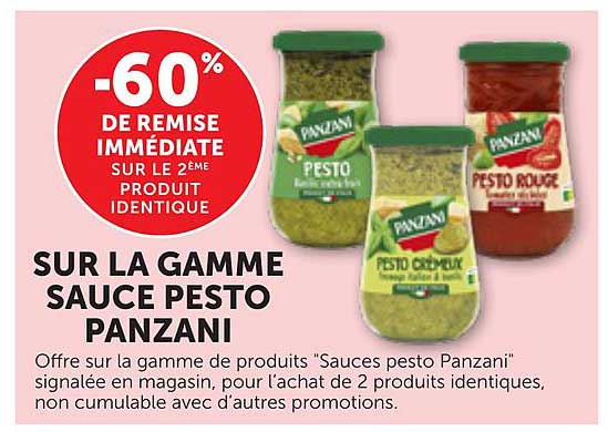 SUR LA GAMME SAUCE PESTO PANZANI