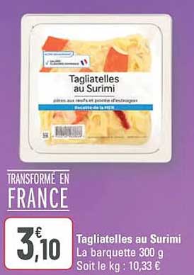 Tagliatelles au Surimi