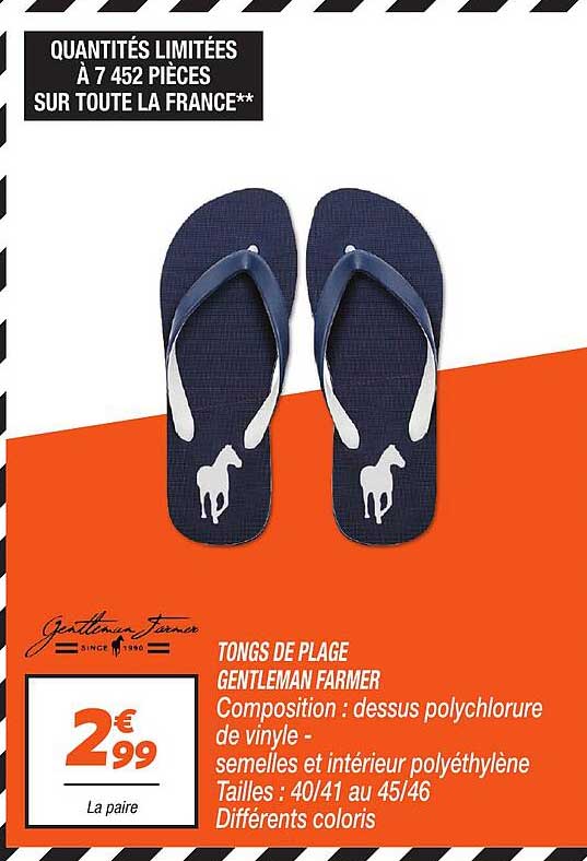 TONGS DE PLAGE GENTLEMAN FARMER