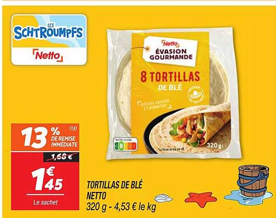 TORTILLAS DE BLÉ NETTO