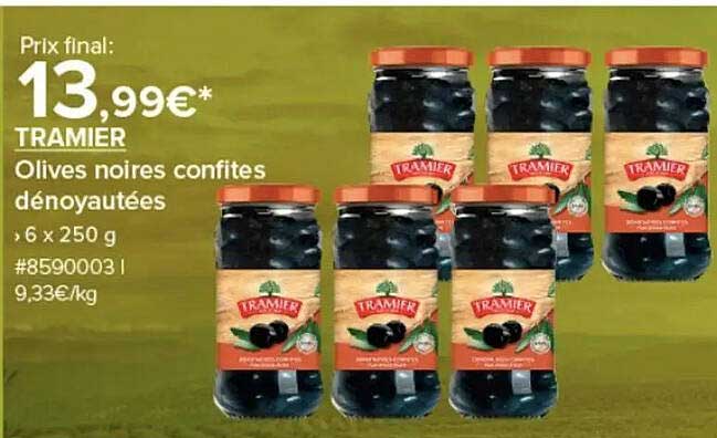 TRAMIER Olives noires confites dénoyautées