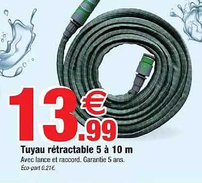 Tuyau rétractable 5 à 10 m