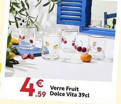 Verre Fruit Dolce Vita 39cl