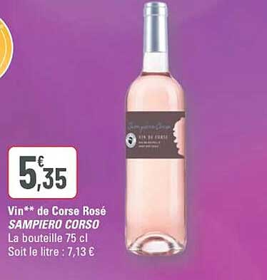 Vin** de Corse Rosé SAMPIERO CORSO