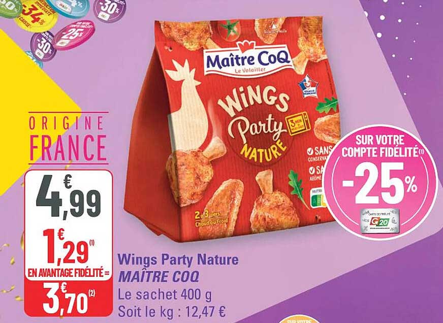 Wings Party Nature MAÎTRE COQ