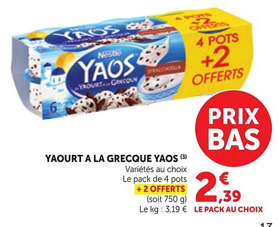 YAOURT A LA GRECQUE YAOS