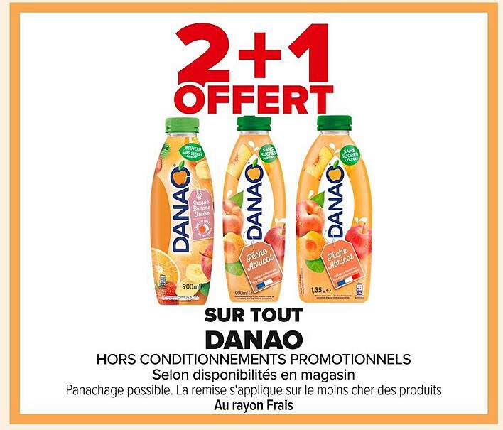 2+1 OFFERT SUR TOUT DANAO