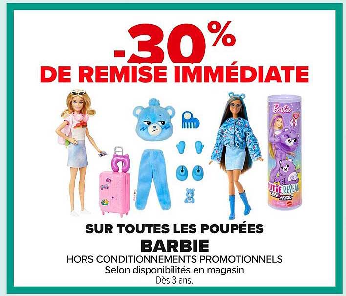-30% DE REMISE IMMÉDIATE