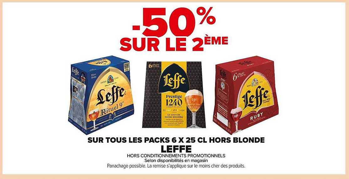-50 % SUR LE 2ÈME