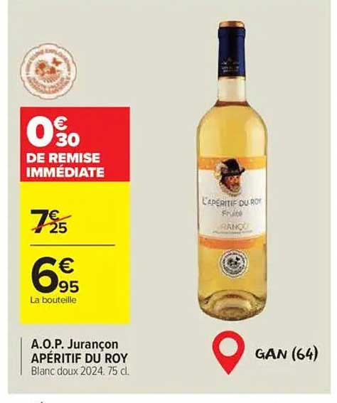 A.O.P. Jurançon APÉRITIF DU ROY
