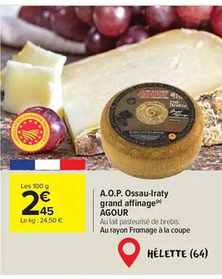 A.O.P. Ossau-Iraty grand affinage AGOUR