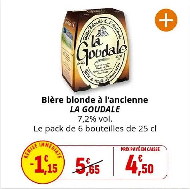 Bière blonde à l’ancienne LA GOUDALE