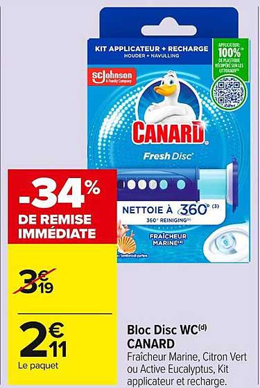 Bloc Disc WC(d) CANARD
