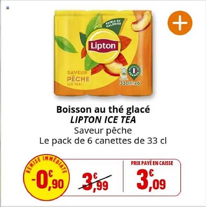 Boisson au thé glacé LIPTON ICE TEA