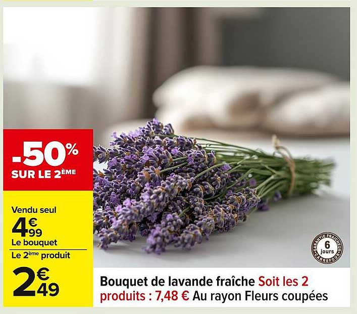Bouquet de lavande fraîche