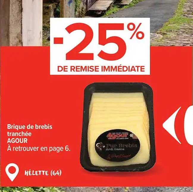 Brique de brebis tranchée AGOUR